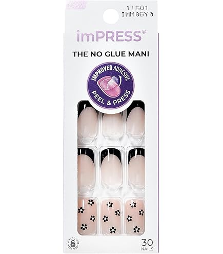 Amazon.com: KISS Impress Medium Length Press-On Nails Includes 24
